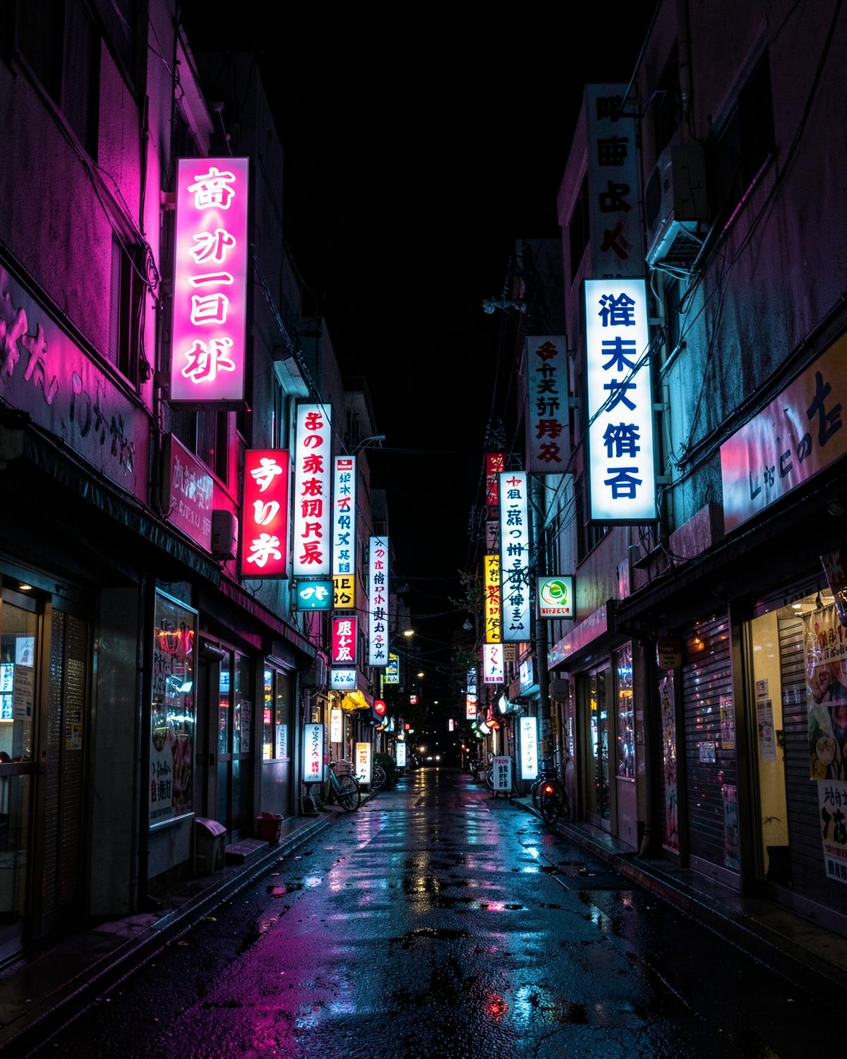 Night photography style